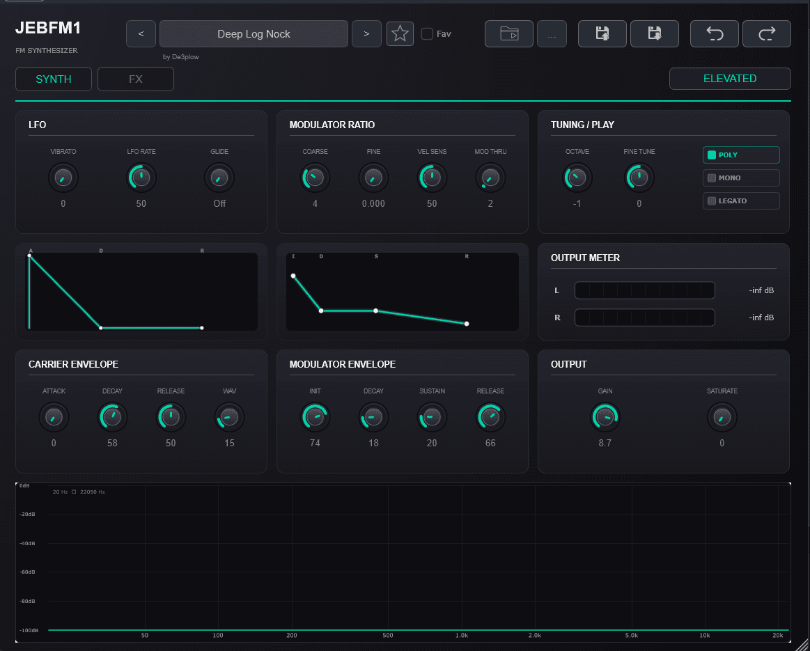 JEBFM1 FM synth plugin page